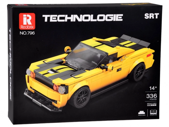 Yellow Sports Car Building Blocks Set