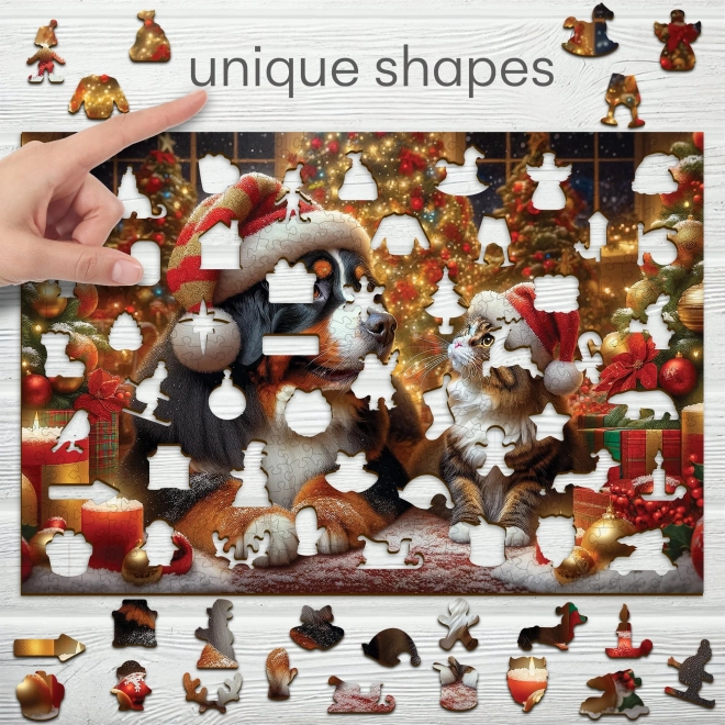 Wooden City wooden puzzle cat and dog 505 pieces