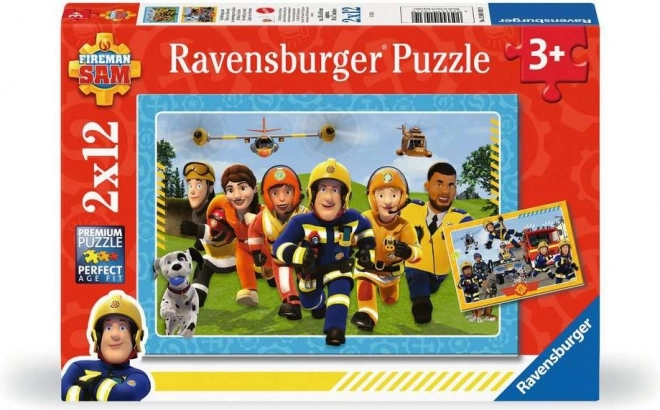 Ravensburger Fireman Sam Puzzles in Action 2x12 Pieces