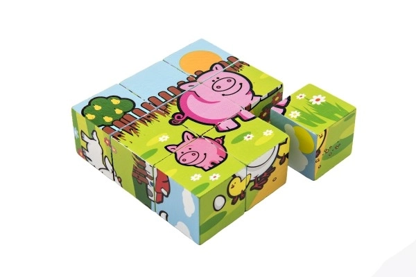 My First Animal Wooden Blocks Set