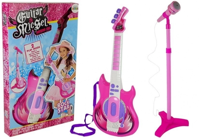 Rock Star Guitar with Microphone