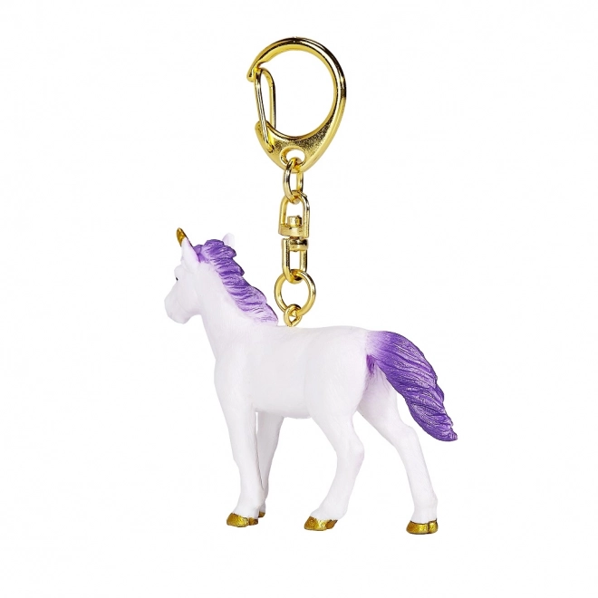 Purple Unicorn Keychain