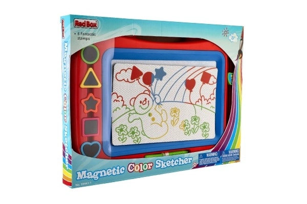 Colorful Magnetic Drawing Board with Stamps