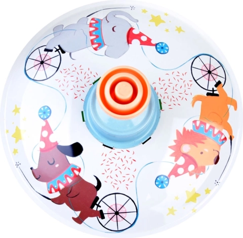 Motif de cirque ludique avec des animaux