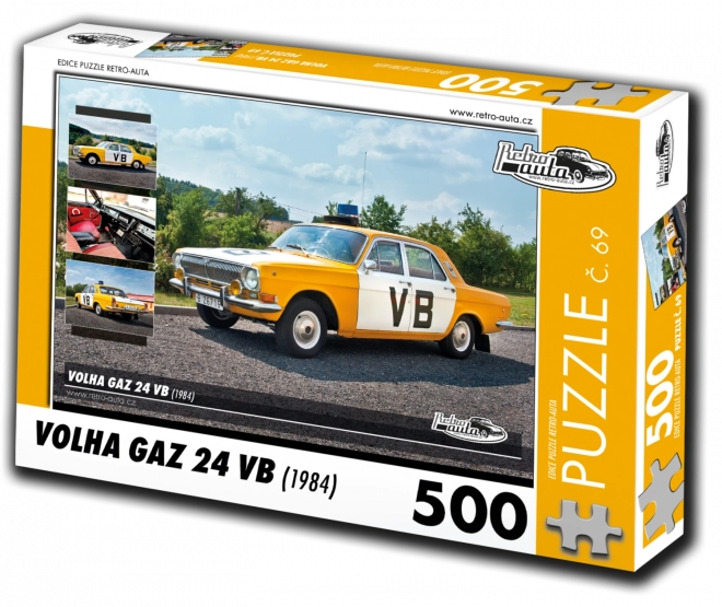 Retro Cars Puzzle 500 Pieces Volga GAZ 24 Police Car 1984