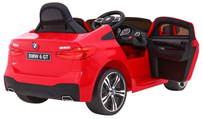 BMW 6 GT Auto mit Batterie rot + Fernsteuerung + langsamer Start + EVA + Gurte + LED MP3