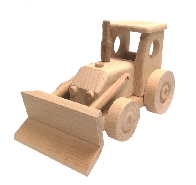 Wooden Tractor with Blade