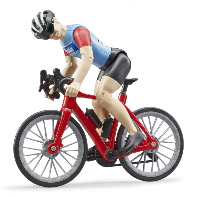 Bruder road bicycle with cyclist figure