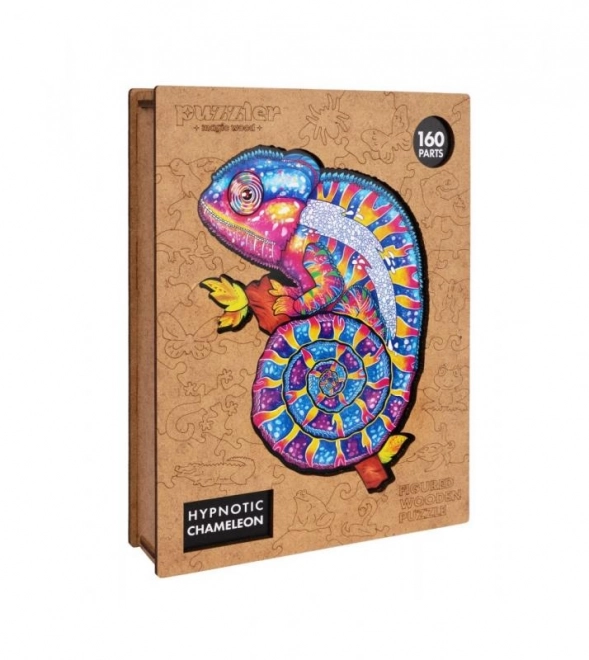 Wooden Hypnotic Chameleon Puzzle