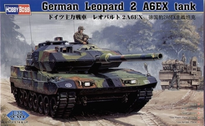 German Tank Leopard 2 A6EX Model Kit