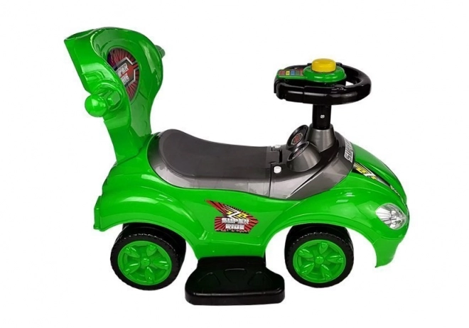 Mega Car 3-in-1 Ride-On with Pusher - Green