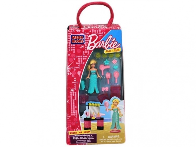 Barbie Mega Bloks Doll Compatible with Blocks