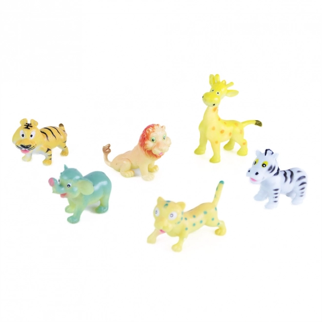 Cheerful Wild Animals Toy Set