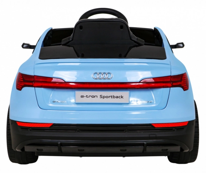 Audi E-Tron Sportback pre deti + Pilot + pohon 4x4 + pomalý rozjazd + rádio MP3 + LED – Modrá