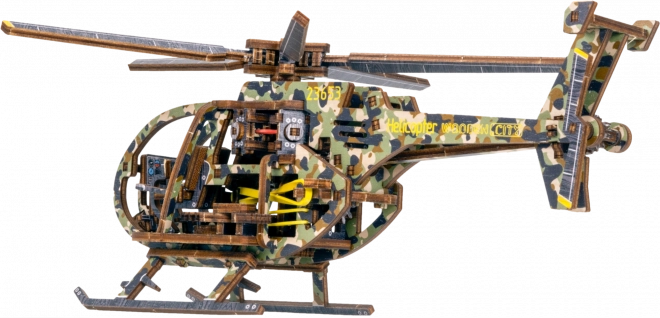 Wooden Mechanical Helicopter Puzzle Limited Edition