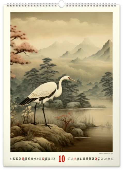 Wall Calendar Vintage Posters Japanese Art 2025