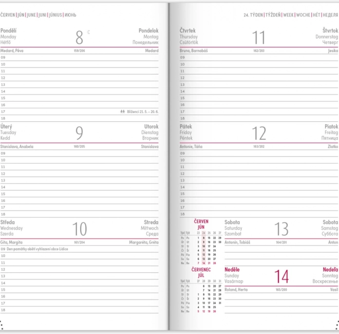 Zakagenda Paars 2026 - formaat 9 x 15,5 cm