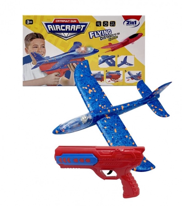 Foam Launcher Airplane with Light