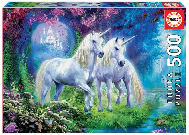 Educá Unicorns in the Forest Puzzle 500 Pieces