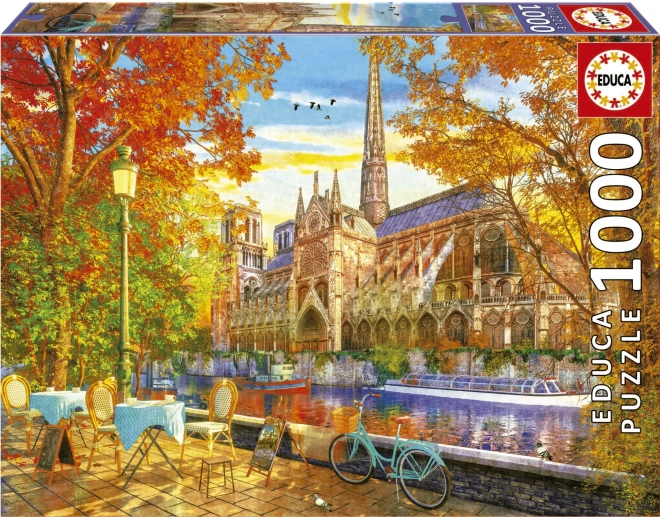 Educa Autumn Notre Dame 1000 Piece Puzzle