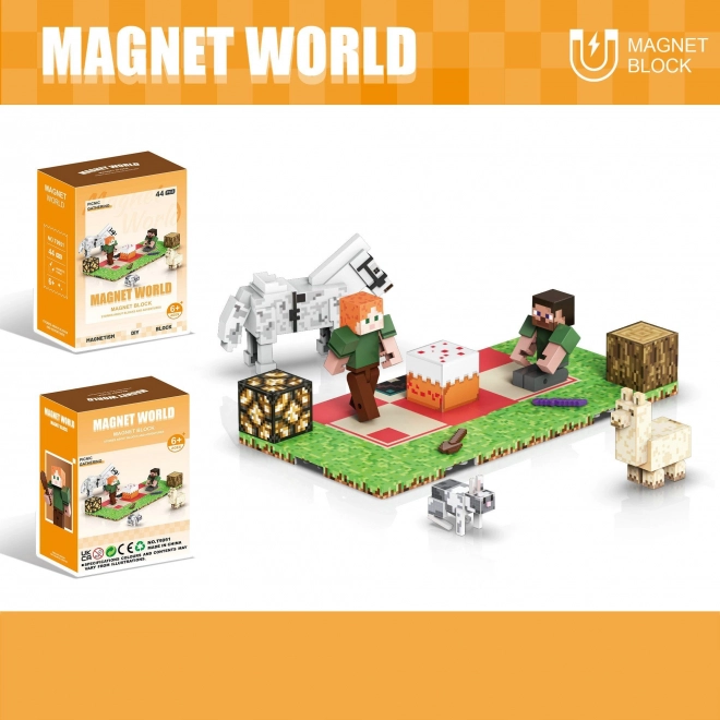 Baukasten Magnet World Picnic Party