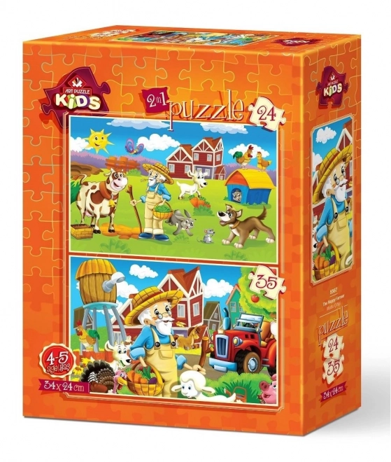 Art Puzzle Happy Farmer Puzzle Set