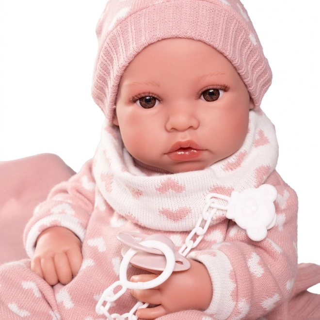 Erika - Poupée Réaliste Bébé avec Corps Entièrement en Vinyle 42 cm