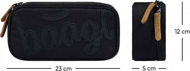 Set Scuola Baagl Skate Max Darkness: Zaino, Astuccio e Sacca