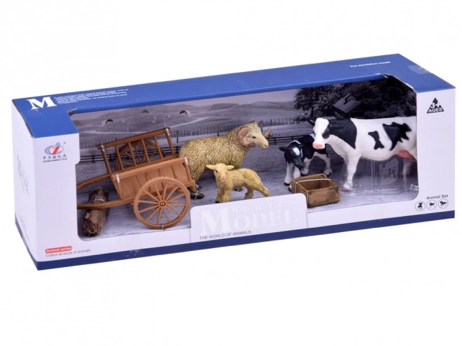 Farm Animal Set with Cow Figures – C