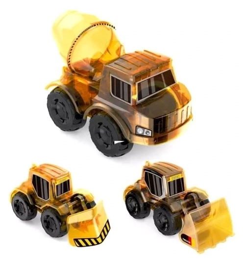 Educational 3-in-1 Solar Construction Vehicles Set