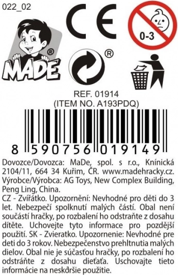 Gumeni hrčak 8 cm - igračka za djecu