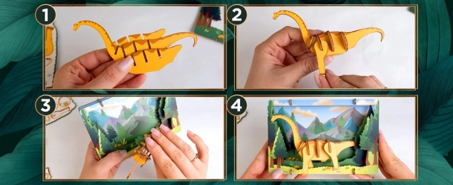 3D Wooden Puzzle Brontosaurus