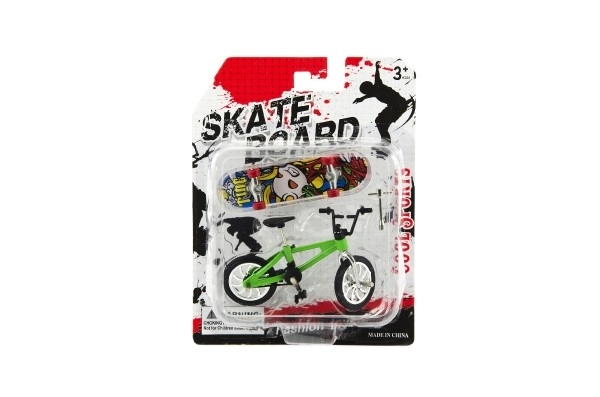 Freestyle Finger BMX and Skateboard Toy Set