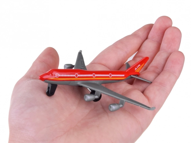 Passenger Airplane Metal Toy Set