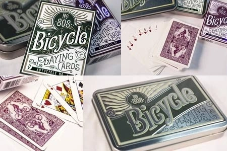 Bicycle Retro Gift Set with Two Decks in Collectible Tin