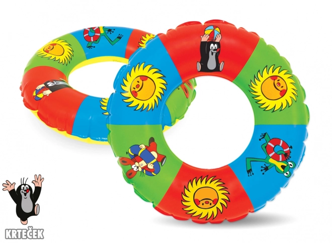 Inflatable Swim Ring with LITTLE MOLE Design