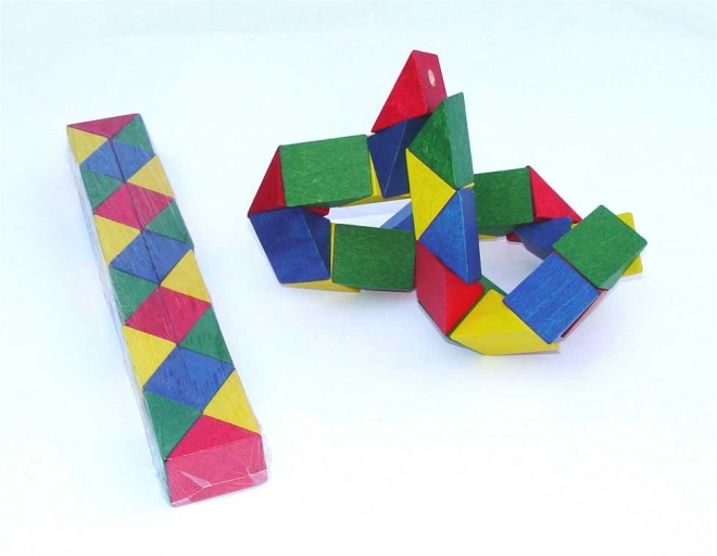 Colorful Wooden Snake Puzzle