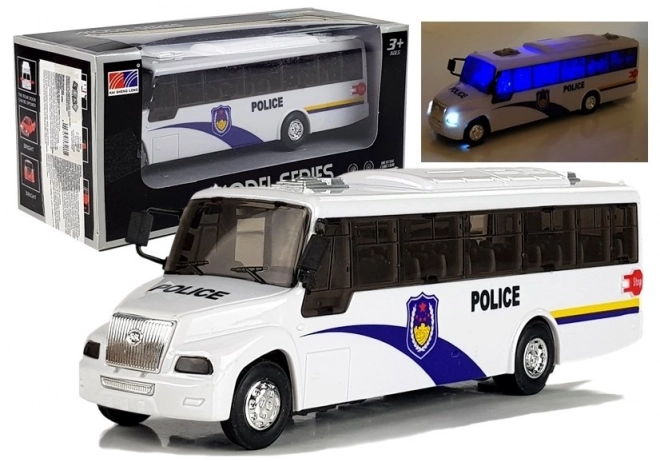 Police Bus Toy Model with Lights