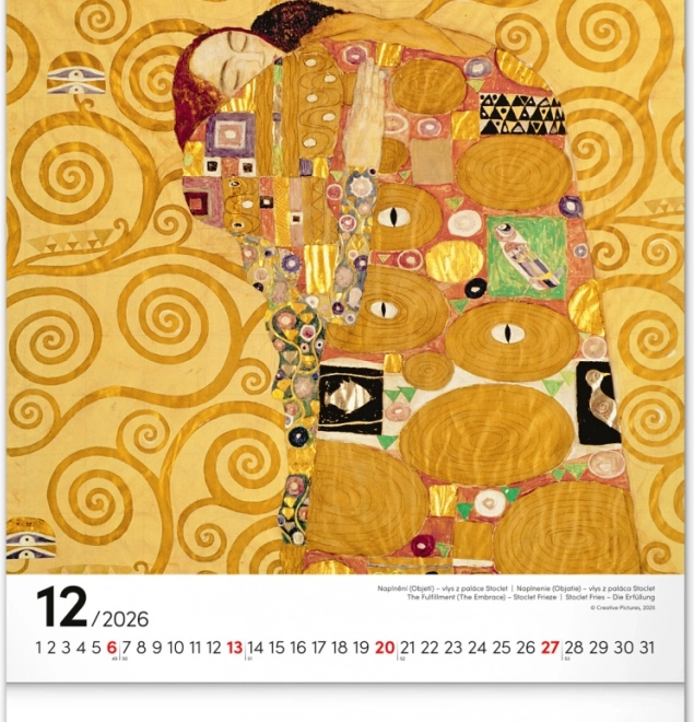 Wall Calendar Gustav Klimt 2026