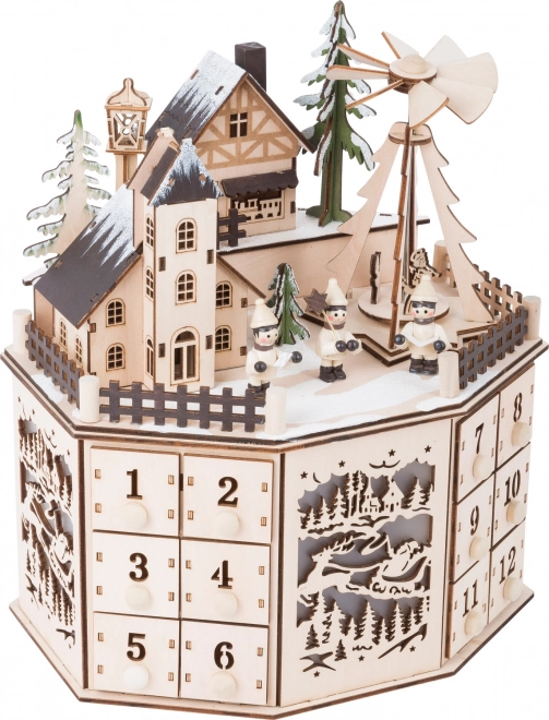 Small Foot Advent Calendar with Christmas Pyramid