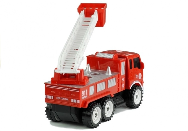 Fire Truck with Ladder and Tools