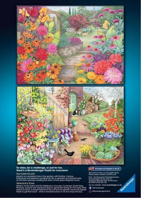 Ravensburger Puzzle Beautiful Gardens 4x500 Pieces