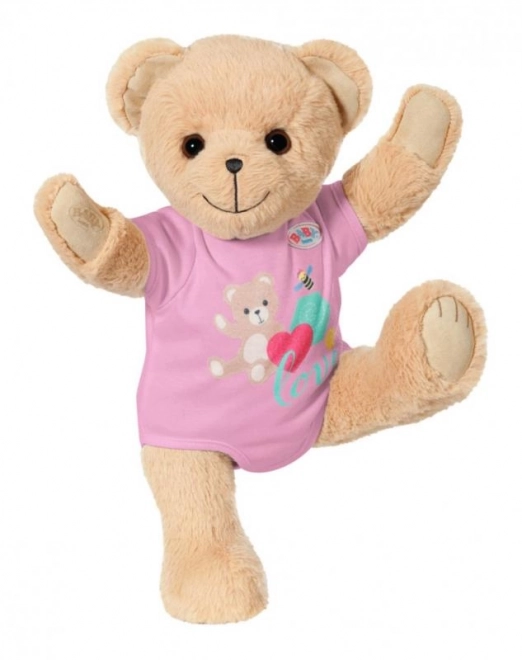 Baby Born Teddy Bear with Pink Outfit