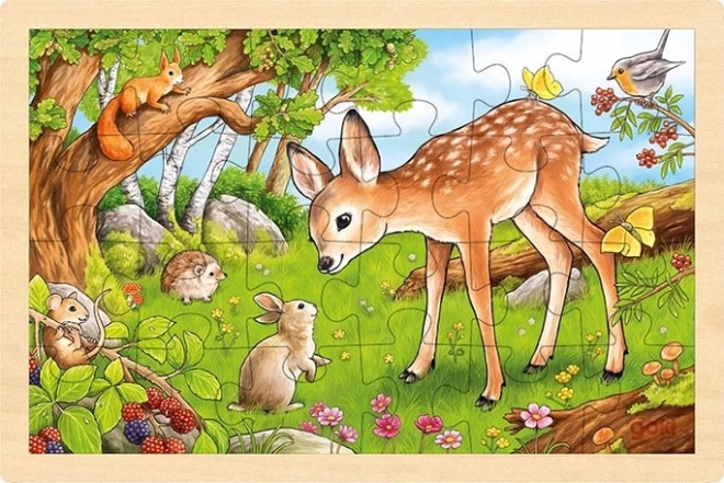 Wooden Puzzle Fawn 24 Pieces