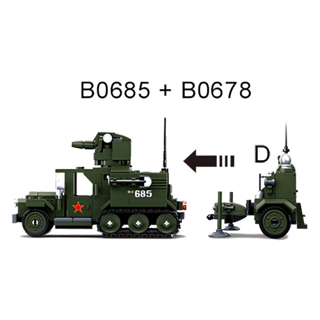 Sluban WWII Battle Technique Mini Construction Set