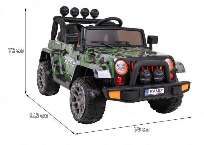 Auto Terenové pre Deti s Lakovaním Moro a 4x4 Pohonom – Moro