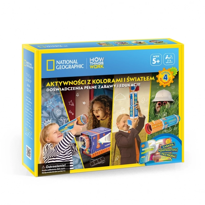 3D Puzzle Set with Colors and Light
