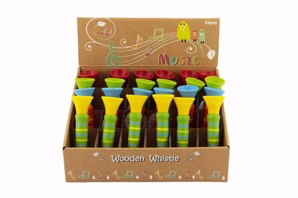 Colorful Wooden Whistle 12 cm