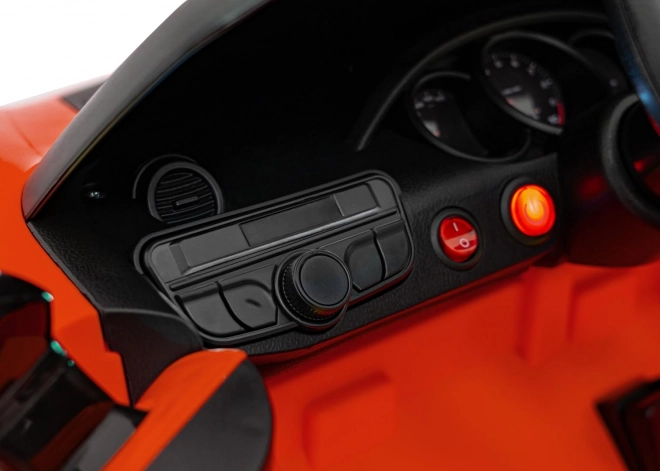 Elektrické autíčko Porsche 718 s MP4 audio panelom – Červené