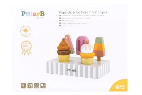 Wooden Ice Cream Set